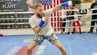 CALEB PLANT LOOKING SMOOTH AF IN TRAINING FOR CANELO; SHADOW BOXING & LOOKING SMOOTH AHEAD OF FIGHT