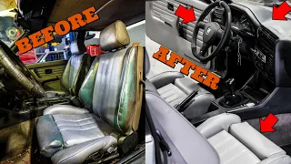 Here's How I Made The Interior of My 31 Year Old BMW E30 Look Modern Again On A Budget (PART 2)