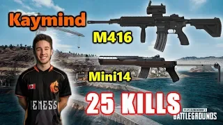 Genesis Kaymind - 25 KILLS - M416+Mini14 - SOLO vs SQUADS - PUBG