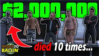 I COMPLETED the Diamond Casino Heist with Randoms... | Broke to Ballin' #16 - GTA Online E&E