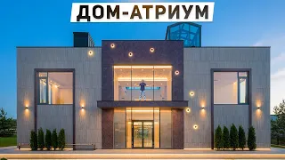 Обзор дома с атриумом 1500 м2 за 570,000,000 рублей в современном стиле
