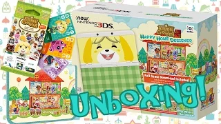 Animal Crossing: Happy Home Designer New 3DS Bundle Unboxing + Amiibo Cards & Carrying Case!