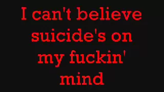 Notorious B.I.G- Suicidal Thoughts Lyrics on SCREEN