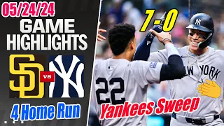 New York Yankees vs San Diego Padres (Full Highlights) | Late-night Launchin’ ! Yankees Bomb !