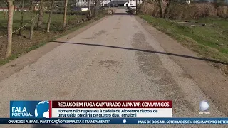 Recluso em fuga capturado a jantar com amigos