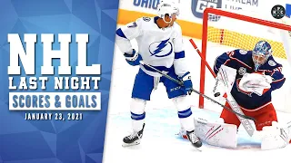 NHL Last Night: All 36 Goals and NHL Scores on January 23 2021