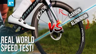 How Much SLOWER Are Shallow Aluminium Wheels? Carbon Deeps v Aluminium wheels Speed Tested