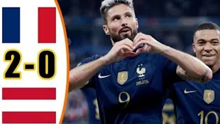 France 2-0 Austria All Goals & Extended Highlights - 2022 HD