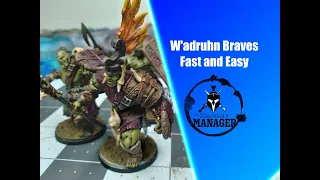 How to Paint Conquest: W'adruhn Braves