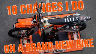 10 Changes i do on a New KTM EXC-F 450