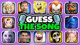 Guess Who's Singing! 💖🎶🌟 Salish Matter, Lay Lay, Freddy Fazbear, MrBeast, Elsa, Pomni