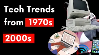 Every Technology Explained From 1970s to 2020s in 3 minutes |  Office workplace tech history