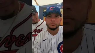 William and Willson Contreras Share a Cute Moment at the All-Star Game Press Conference