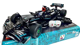 4K MOC How to Build, Motorize Mercedes AMG F1 W14 E Performance LEGO Technic 42171 RC Mod Powered Up