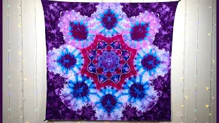 Tie Dye - Beautiful Ice Dye Mandala Tapestry Tutorial