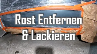 Rost am Auto sicher entfernen und mit Spraydose lackieren || selbstgemacht || W220 Projekt