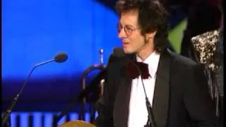 Jimi Hendrix Experience accepts award at  Rock and Roll Hall of Fame inductions 1992