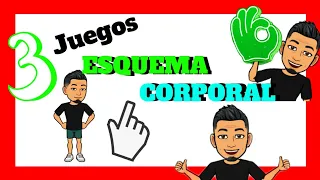 3 Juegos del ESQUEMA CORPORAL🤸 para NIÑOS Y NIÑAS 👦👧