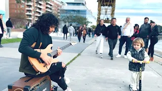 Adagio - Guitar street performance - Cover by Damian Salazar