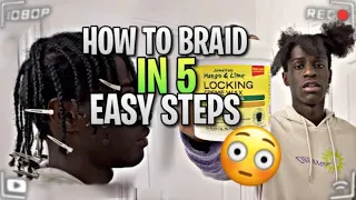 MEN’S 4C HAIR BRAID TUTORIAL (5 steps!)