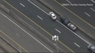 VIDEO: Police chase involving alleged double carjacker in Virginia