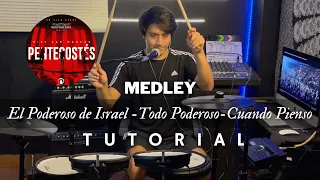 Medley el poderoso de Israel - Miel San Marcos | TUTORIAL DE BATERIA (Explicado)