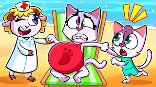 Uh-oh! Mommy Gives Birth On The Beach! | Take Care Of Pregnant Mom 🤩 | Kids Cartoon