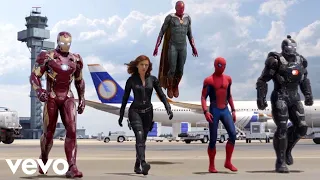 CJ - Whoopty (Robert Cristian Remix) Captain America Civil War (Airport Battle Scene) [4K]
