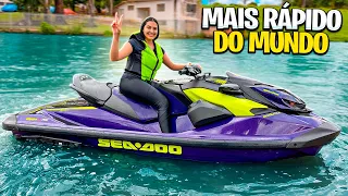 ANDEI NO JETSKI NOVO DO MEU NAMORADO * mais rápido do mundo*