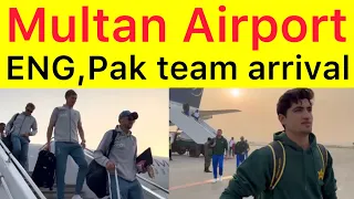 BREAKING 🔴 England and Pakistan Cricket team reached Multan for 2nd Test match