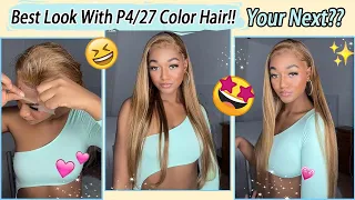 🙋🏽‍♀️Must Have! Pre-colored Lace Wig Install | P4/27 Highlighted Hairstyle #Elfinhair Honest Review