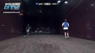 PSA WSF QUEENS 2011 - Matthew vs Shabana crazy action