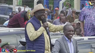 Raila calls for unity amongst leaders as he tours Kisii county