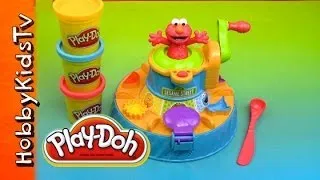 PLAY DOH Elmo Color Mixer Box Opening Review HobbyKidsTV