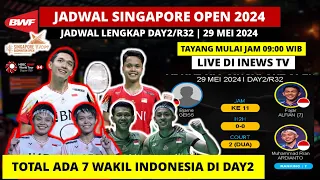 Jadwal Singapore Open 2024 Day 2: Ginting vs Lee Zii Jia, Jojo vs CTC | Singapore Open Badminton R32