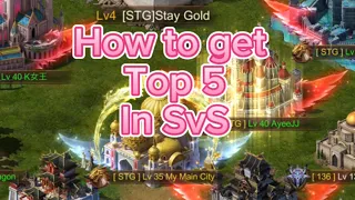 Evony: STG 187: How to get Top 5 In SvS PT 1