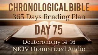 Day 75 - One Year Chronological Daily Bible Reading Plan - NKJV Dramatized Audio Version - March 16