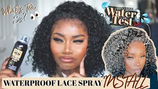 FINALLY!! A CHEAP WATERPROOF LACE SPRAY!! ✨WHATS TEA SIS ✨| Water Test | Laurasia Andrea Myfirstwig