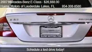 2007 Mercedes-Benz E-Class E63 4dr Sdn 6.3L AMG RWD Sedan fo