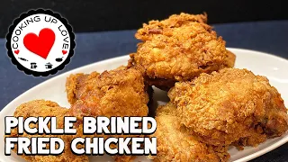 Pickle Juice Brined Chicken | Easy Pickle Brine & Salt Brined Fried Chicken Recipes |Cooking Up Love