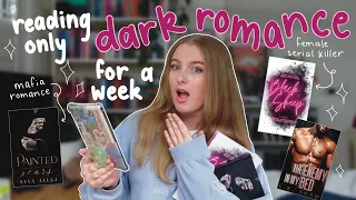 reading only dark romance for a week... 🪴🖤 || *spoiler free* reading vlog