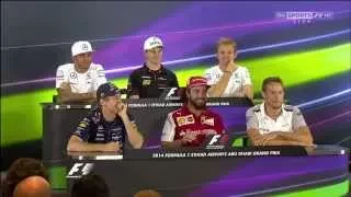 Fernando Alonso answers question about Jenson Button team-mate