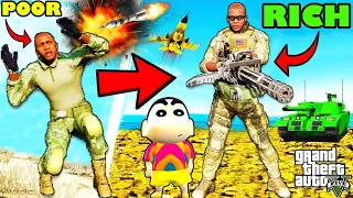 Franklin Become THE CHIEF OF RICH ARMY in GTA 5 | SHINCHAN and CHOP