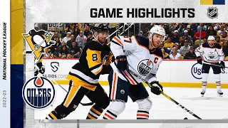 Penguins @ Oilers 10/24 | NHL Highlights 2022