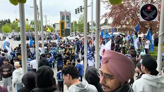 Canucks fans from Surrey bc celebrate wins on scott road 🇨🇦3.5.2024🇨🇦