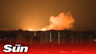 Huge explosion rocks Ukraine capital, Kyiv as Russian invasion rages