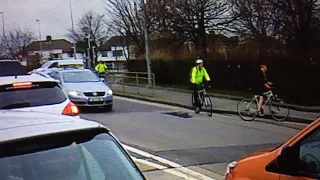 Cyclists in punch up