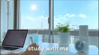 🌤🍃 綺麗な空を見ながら一緒に勉強する / STUDY WITH ME ! / おすすめBGM集 / １時間