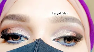 soft glitter eye makeup for wedding/ party /special occasion/ Easy makeup for beginners step by step