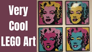 Andy Warhol Marilyn Monroe Lego Art